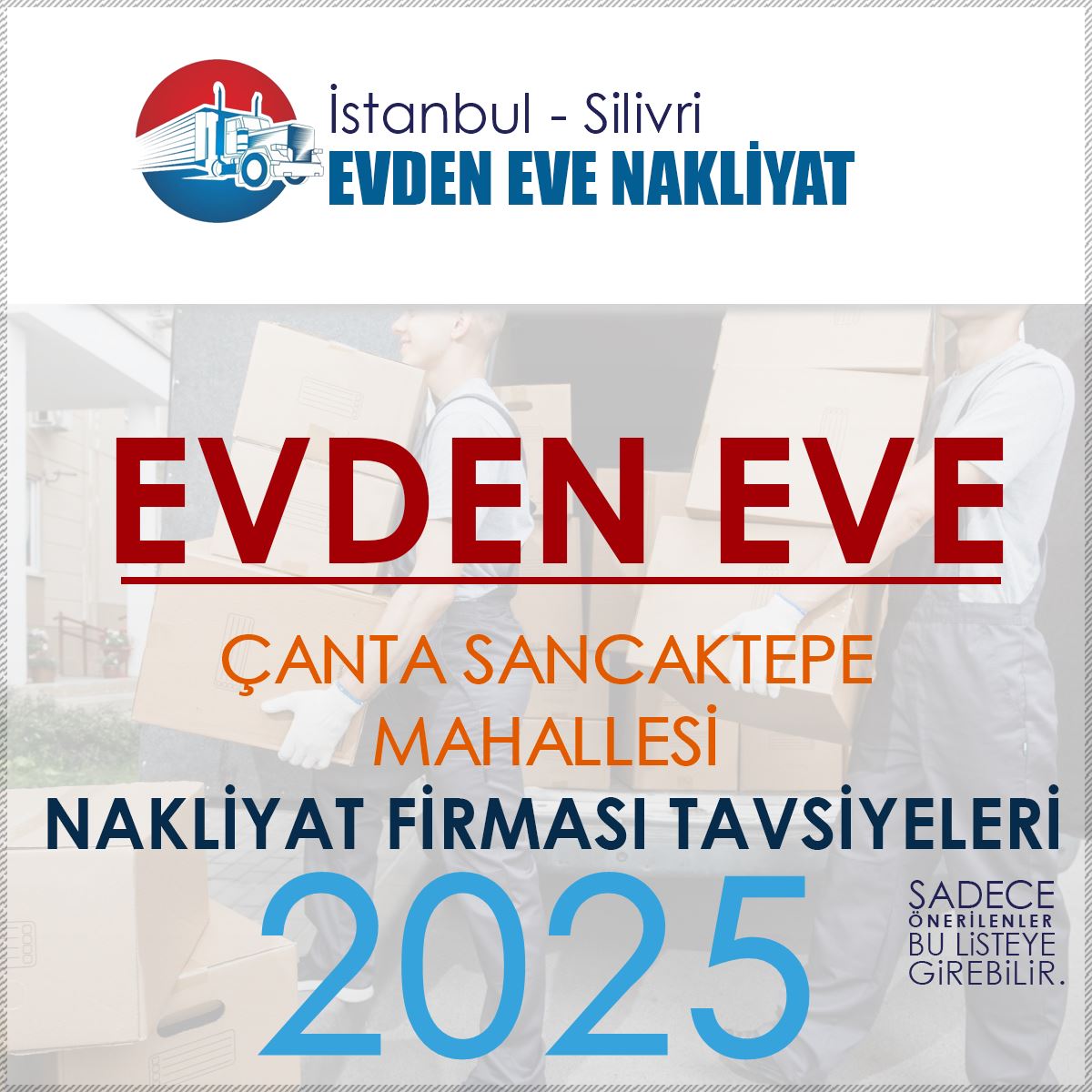 Çanta Sancaktepe Evden Eve Nakliyat Firmaları