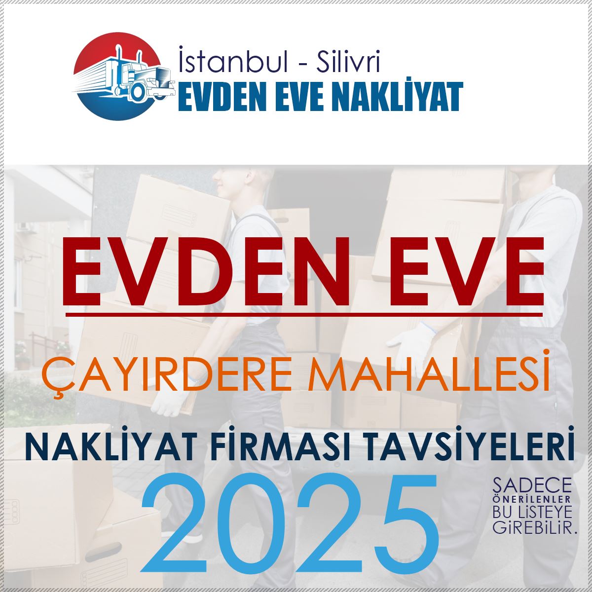 Çayırdere Evden Eve Nakliyat Firmaları